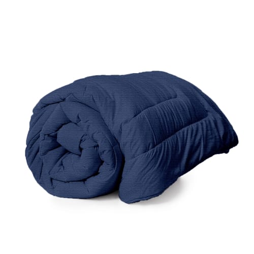 Tempo Duvet Insert, Down Alternative Fill, Microfiber Shell, Queen/Dbl 90x95, 40 oz, Navy Blue